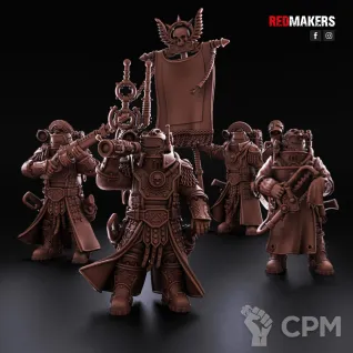Описание картинки Command Squad of the Imperial Force от AxeL's Forge по цене 150руб | Свободный Рынок Миниатюр - СРМ