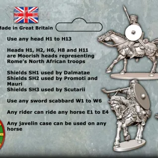 Описание картинки VXDA013  Late Roman Unarmoured Cavalry от Base 28 по цене 3 750руб | Свободный Рынок Миниатюр - СРМ