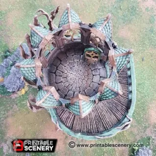 Описание картинки Эльфийская Башня "Гнездо Сумрачного Леса&quot от 3D Wargaming по цене 3 000руб | Свободный Рынок Миниатюр - СРМ