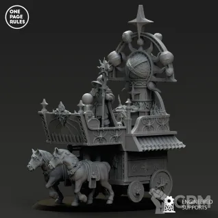 Описание картинки Empire Magic Altar Wagon от Barduck Miniatures по цене 3 591руб | Свободный Рынок Миниатюр - СРМ