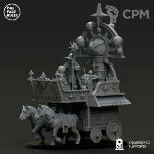Описание картинки Empire Magic Altar Wagon от Barduck Miniatures по цене 3 591руб | Свободный Рынок Миниатюр - СРМ
