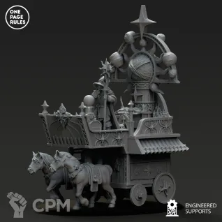 Описание картинки Empire Magic Altar Wagon от Barduck Miniatures по цене 3 591руб | Свободный Рынок Миниатюр - СРМ