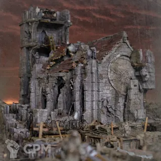 Описание картинки Руины собора Святого Духа ✠ TRENCH CRUSADE от Big Brain Terrain по цене 12 550руб | Свободный Рынок Миниатюр - СРМ