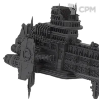 Описание картинки Conquerer - Gloriana-class Battleship от 3Д печать миниатюр по цене 3 522руб | Свободный Рынок Миниатюр - СРМ