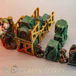 Описание картинки Крытые грузы ✠ TRENCH CRUSADE от Big Brain Terrain по цене 1 150руб | Свободный Рынок Миниатюр - СРМ