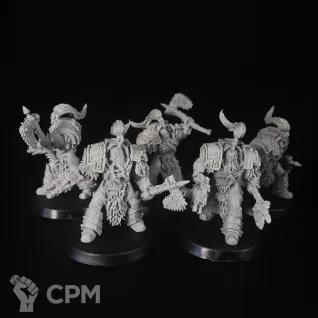 Описание картинки Varagyr Wolf Guard Terminators от KoofWorkshop по цене 1 120руб | Свободный Рынок Миниатюр - СРМ
