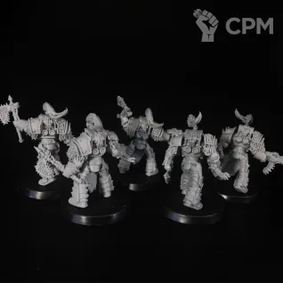 Описание картинки Varagyr Wolf Guard Terminators от KoofWorkshop по цене 1 120руб | Свободный Рынок Миниатюр - СРМ