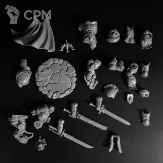 Описание картинки Blood Angels captain in gravis armour conversion от KoofWorkshop по цене 560руб | Свободный Рынок Миниатюр - СРМ