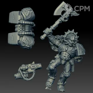 Описание картинки Commander Dante 2E (Scan) от AxeL's Forge по цене 200руб | Свободный Рынок Миниатюр - СРМ