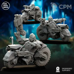 Описание картинки Votann Storm Bikes от Barduck Miniatures по цене 1 390руб | Свободный Рынок Миниатюр - СРМ