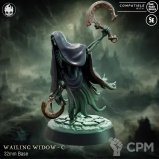 Описание картинки Wailing Widows от Naggaroth Night по цене 2 000руб | Свободный Рынок Миниатюр - СРМ