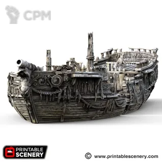 Описание картинки Остов судна от 3D Wargaming по цене 2 400руб | Свободный Рынок Миниатюр - СРМ