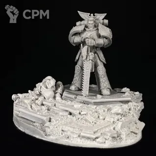 Описание картинки Rogal Dorn, Primarch of the Imperial Fists legion, от KoofWorkshop по цене 1 505руб | Свободный Рынок Миниатюр - СРМ