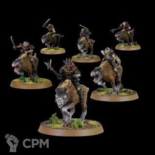 Описание картинки Warg Riders (old) от Орки с наГорки по цене 1 200руб | Свободный Рынок Миниатюр - СРМ