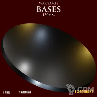 Описание картинки Wargame Bases 130mm | Пластиковая подставка от ForgeNight по цене 165руб | Свободный Рынок Миниатюр - СРМ