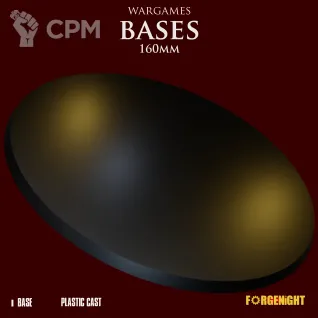 Описание картинки Wargame Bases 160mm | Пластиковая подставка от ForgeNight по цене 300руб | Свободный Рынок Миниатюр - СРМ