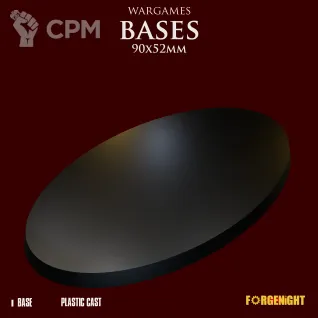 Описание картинки Wargame Bases 90x52mm | Пластиковая подставка от ForgeNight по цене 65руб | Свободный Рынок Миниатюр - СРМ