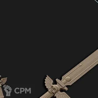 Описание картинки Силовой меч warhammer от MF "Mars Factory" по цене 4 000руб | Свободный Рынок Миниатюр - СРМ