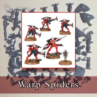 Описание картинки Warp Spiders от SaJRa по цене 900руб | Свободный Рынок Миниатюр - СРМ