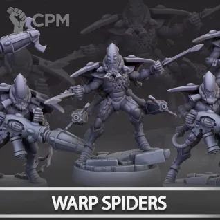 Описание картинки Warp Spiders от Naggaroth Night по цене 1 800руб | Свободный Рынок Миниатюр - СРМ