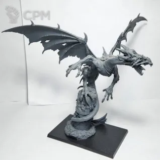 Описание картинки Warpfire Dragon. Литьё в сером грунте от Shamkin по цене 3 750руб | Свободный Рынок Миниатюр - СРМ