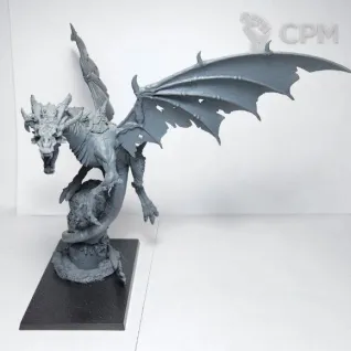 Описание картинки Warpfire Dragon. Литьё в сером грунте от Shamkin по цене 3 750руб | Свободный Рынок Миниатюр - СРМ