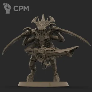 Описание картинки Tyranid Warriors / Воины Тиранидов (3 шт, базы в комплекте, битсы на выбор) от Кузница Миниатюр по цене 540руб | Свободный Рынок Миниатюр - СРМ