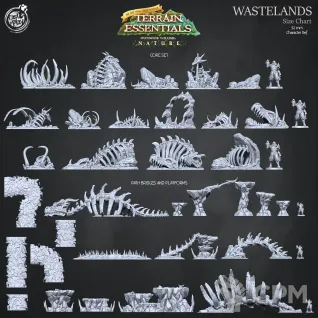 Описание картинки Wastelands Core Set от Studio Cockatoo по цене 4 500руб | Свободный Рынок Миниатюр - СРМ