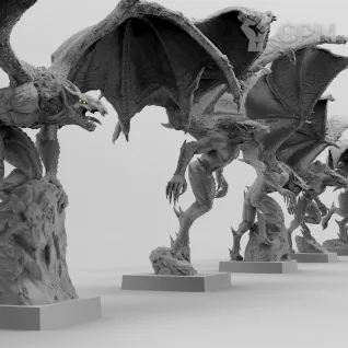 Описание картинки Фурии Хаоса 1шт. от WastelandMiniatures по цене 270руб | Свободный Рынок Миниатюр - СРМ