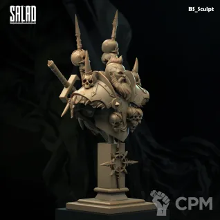 Описание картинки Wulfrik the Wanderer (Bust) от Naggaroth Night по цене 2 000руб | Свободный Рынок Миниатюр - СРМ