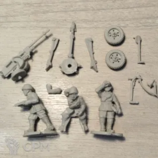 Описание картинки Italian Bersaglieri Breda 2cm AA gun от  по цене 850руб | Свободный Рынок Миниатюр - СРМ