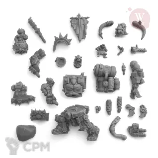 Описание картинки Орк Warhammer 40.000 Iron Boss от Артель W по цене 2 100руб | Свободный Рынок Миниатюр - СРМ