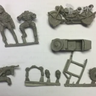 Описание картинки Afrika Korps Kradschutzen motorcycle and sidecar от  по цене 750руб | Свободный Рынок Миниатюр - СРМ