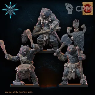 Описание картинки Werebears Unit CG от PocketSized Prints по цене 900руб | Свободный Рынок Миниатюр - СРМ