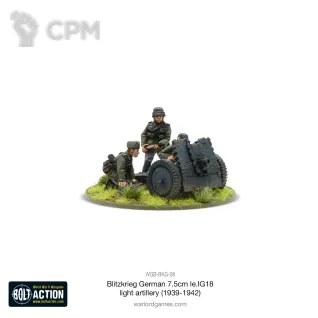 Описание картинки Blitzkrieg German 75mm LeiG 18 light artillery от  по цене 900руб | Свободный Рынок Миниатюр - СРМ