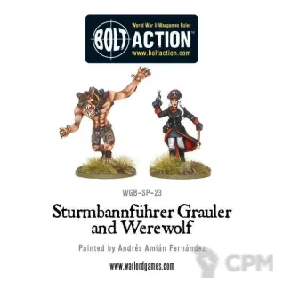 Описание картинки Wulfen-SS: Sturmbannfuhrer Grauler and Werewolf от  по цене 450руб | Свободный Рынок Миниатюр - СРМ
