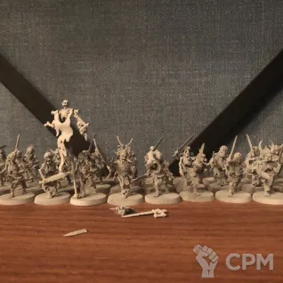 Описание картинки Skeletons (старый скульпт)  20 от Dzan Ra по цене 3 000руб | Свободный Рынок Миниатюр - СРМ