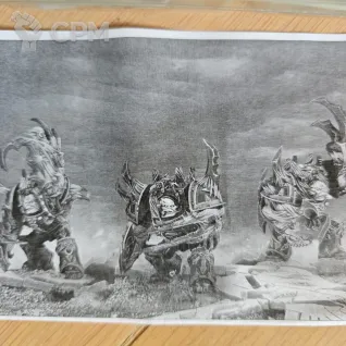 Описание картинки Chaos Space Marine Mutilators. Finecast от LordKIN по цене 4 900руб | Свободный Рынок Миниатюр - СРМ