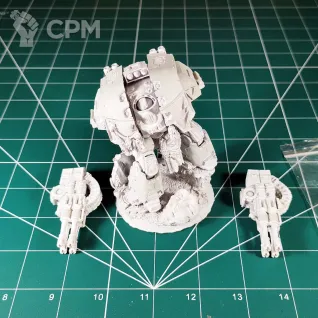 Описание картинки White Scars Legion Leviathan Pattern Siege Dreadnought от Каджит по цене 1 998руб | Свободный Рынок Миниатюр - СРМ