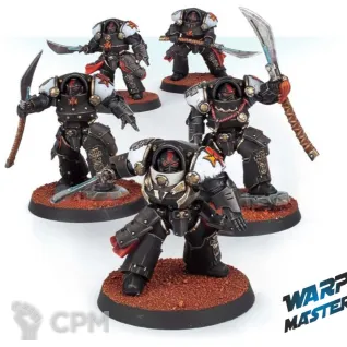 Описание картинки White Scars Legion Ebon Keshig Terminators от WARP Master по цене 1 460руб | Свободный Рынок Миниатюр - СРМ