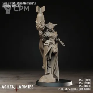 Описание картинки Artillery Witch от Manufactorum76 по цене 175руб | Свободный Рынок Миниатюр - СРМ