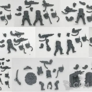Описание картинки Kasrkin Kill Team от VtorushinAdditiveTec по цене 841руб | Свободный Рынок Миниатюр - СРМ