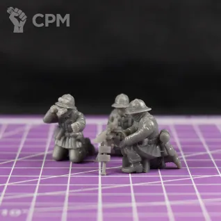 Описание картинки Пулеметный расчет MG-42 Африканского корпуса / масштаб 1:56/ 28мм от DModels по цене 220руб | Свободный Рынок Миниатюр - СРМ