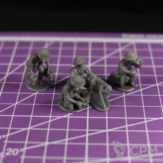 Описание картинки Британский расчет пулемета Виккерс (4 миниатюры) / масштаб 1:56 / 28мм от DModels по цене 240руб | Свободный Рынок Миниатюр - СРМ