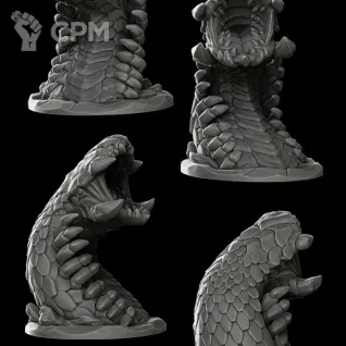 Описание картинки Песчаный червь (Sandworm) от Gabrigame_Print по цене 1 300руб | Свободный Рынок Миниатюр - СРМ