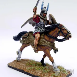 Описание картинки Greek Light Cavalry от Base 28 по цене 3 755руб | Свободный Рынок Миниатюр - СРМ
