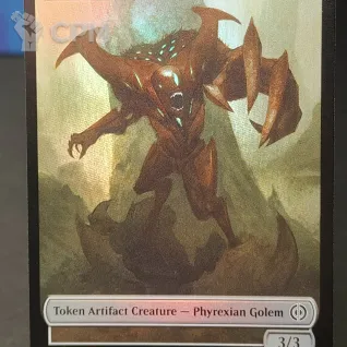 Описание картинки Phyrexian Golem Token (ONE) от Барахолка Баллиоза по цене 100руб | Свободный Рынок Миниатюр - СРМ