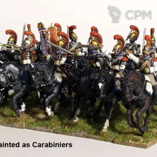 Описание картинки FRENCH NAPOLEONIC HEAVY CAVALRY (CUIRASSIERS/CARAB от Base 28 по цене 3 500руб | Свободный Рынок Миниатюр - СРМ