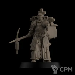 Описание картинки Trench Crusade - War Prophet - Trench Pilgrims от 3Д печать миниатюр по цене 396руб | Свободный Рынок Миниатюр - СРМ