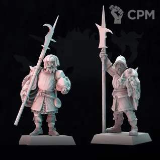 Описание картинки Cities of Sigmar - Empire Halberdiers от 3Д печать миниатюр по цене 2 279руб | Свободный Рынок Миниатюр - СРМ
